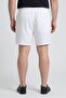 Men Solid Basic Shorts, White - 3
