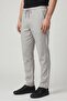 Men Regular Fit Plain Straight Pants, Grey - 3
