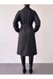 Women's Belted Trench Coat with Pocket Detail - 2