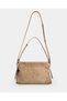 London Audrey Nubuck Stylish Daily Office Special Occasion Women's Shoulder Bag - Dark Beige - 3