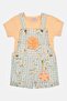 Toddlers Girl 2 Pieces Floral Print Rompers And Top With Key Chain Set, Multicolor - 3