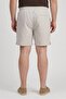 Men Regular Fit Chambray Basic Shorts, Beige - 4