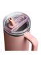 The Quencher Protour Flip Straw Tumbler Thermos with Straw 1.18 Lt Peach Rose - 3