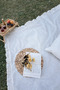 100% Cotton Raw Linen Ruffled Picnic Cloth - Table Cloth - - 3