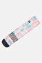 Women 1 Pair Embroidered Logo Crew Socks, Multicolor - 4