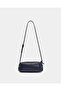 London Ivy Genuine Leather Daily Use Women's Shoulder Bag - Navy Blue