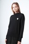 200 Broch Detailled Half Fishing Merserized Tunic Black