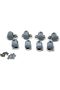 8PCS x Shower Door Rollers(4xTop + 4xBottom),Roller diameter 19/22/23/25/27mm, For the Bathroom Pan - 3