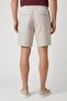 Men Chambray Basic Shorts, Beige - 4