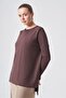 116 Elastic Sleeves Merserized Tunic Brown - 2