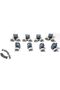 8PCS x Shower Door Rollers(4xTop + 4xBottom),Roller diameter 19/22/23/25/27mm, For the Bathroom Pan - 4