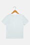 Kids Boy Crew Neck Short Sleeve Graphic Print T-Shirt, Light Blue - 3
