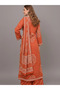 Rust Orange Bandhani Printed Cotton Kurta Set - ALV2119 | Rust Orange-Size:M-38-Inches - 3