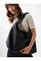 Black Knot Detailed Large Volume Shoulder Bag - 2