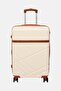 21 Inch Medium Hardshell Cabin Spinner Luggage, Cream