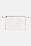 Women Crochet Tote Bag With Small Removable Pouch, White - 3