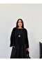Women's Black Boat Neck Wide Sleeve Blouse Frv0228 - 2