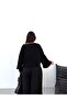 Women's Black Boat Neck Wide Sleeve Blouse Frv0228 - 5