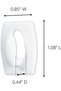 Mini Adhesive Hooks with Strips 17006 from Command, Plastic, White - 2