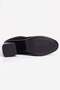 Women's Suede Boots Round Toe Zippered Thick Heeled Daily Ankle Boots Lara Black - 6