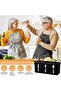 Acrylic Cutlery Storage Organizer Bin, 3-Section Silverware Caddy for Kitchen Countertop, Knife, Spo - 5