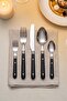 Craftline 6 Person 30 Piece Cutlery Set Black