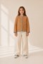 Girl's Ribbon Detailed Patterned Quilted Seasonal Jacket - 6
