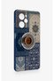 Poco X5 Pro Compatible Turkish Coffee and Kilim Patterned Silicone Case - 4