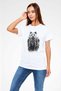 Bear White Unisex T-Shirt T-Shirt - 3