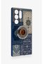 Samsung S22 Ultra Compatible Turkish Coffee and Kilim Patterned Silicone Case - 3