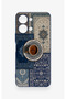 Vivo Y05 4g Compatible Turkish Coffee and Kilim Patterned Silicone Case - 2