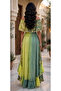 Off Shoulder Metallic Tiered Maxi Jalabiya - 5