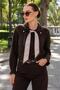 Women's Collared Scarf Detailed Knitted Sweater 265068 -