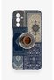 Samsung M13 Compatible Turkish Coffee and Kilim Patterned Silicone Case - 2