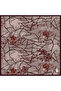 Burgundy 90X90 Silk Crepe Satin Scarf - 3