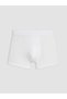 White Standard Fit Cotton Flexible Men's Boxers 3 Pcs - 2