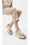 Wave Motion Trainer Women's Sneakers Suede Mesh High Thick Sole Sneaker Lace-Up Shoes Shna22429C.259 - 4