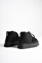 Women's Black Suede 5 cm Thick Soled Winter Fur Boots - 8