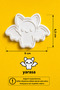 Bat Cookie Mold Dough Shaper – Halloween Cookie Cutter – 9 cm - 3