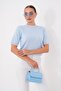 Women's Collared Lace Detailed Short Sleeve Knitted Blouse 265009 - 4