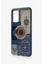 Oppo A55 Compatible Turkish Coffee and Kilim Patterned Silicone Case - 4