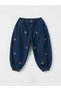 Laciel Paris Kids Bear Embroidered Navy Blue Jean Pants