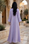 Embellished Sweetheart Square Neck Flowing Maxi Jalabiya - 2