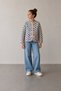Girl's Ribbon Detailed Floral Patterned Quilted Seasonal Jacket - 6