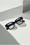 Geometric Frame Road Black Blueblock Blue Light Protection Glasses Screen Glasses |   Case and Cleaning Cloth Gift Set - 3