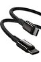 كابل USB C، شحن سريع 100 واط PD 5A QC 4.0، كابل USB C إلى USB C، مصنوع من سبائك الزنك مع غلاف نايلون مضفر