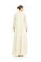 Beige Embroidered A-Line Maxi Jalabiya - 4