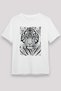 Tiger White Unisex T-Shirt T-Shirt