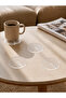 Set of 4 Transparent Round Plexiglass Coasters (10X10 cm) - 2