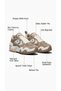 Wave Motion Trainer Women's Sneaker Shoes Thick Sole Suede Mesh Detailed Lace-Up Casual Sports Shoes A22429C.259 - 2